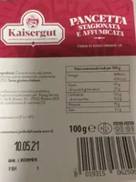 Pancetta stagionata e affumicata