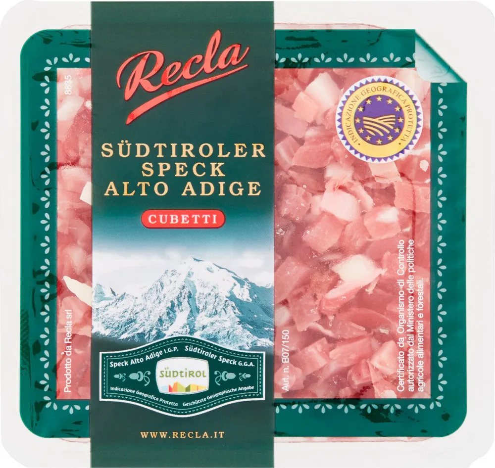 Speck alto adige IGP cubetti