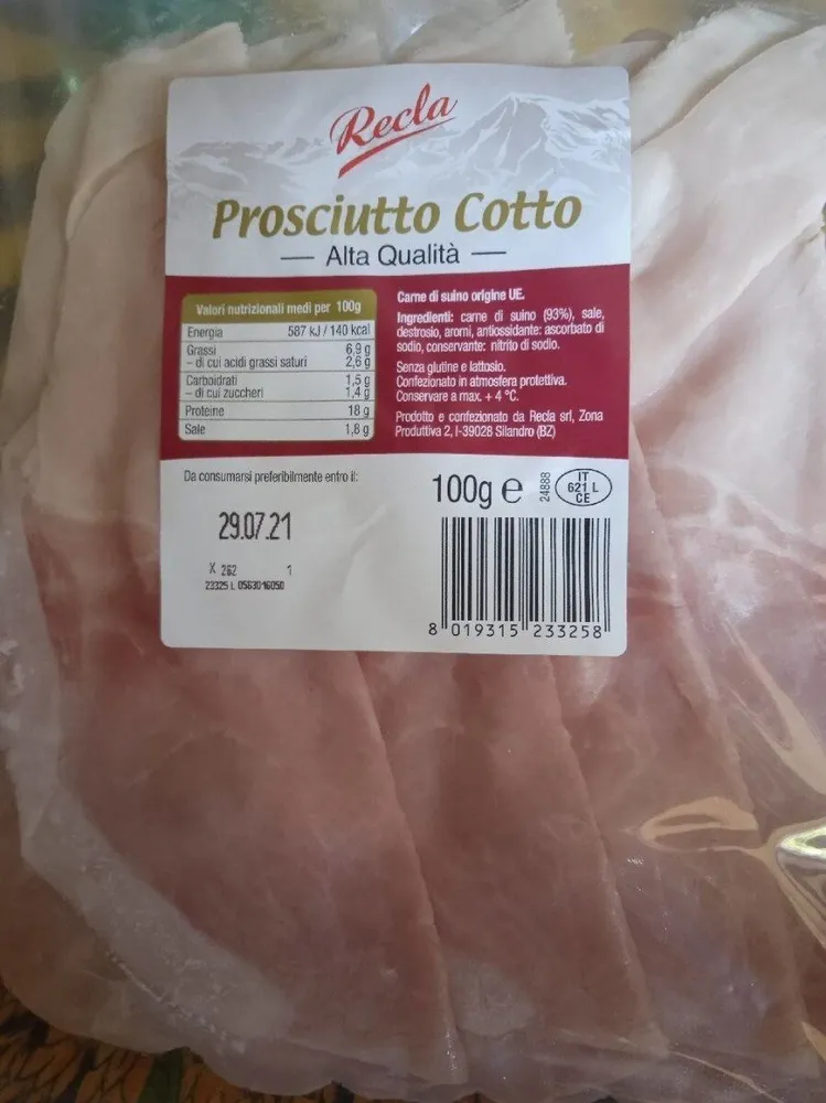 Prosciutto cotto
