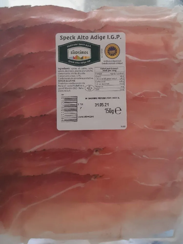 Speck Alto Adige I.G.P