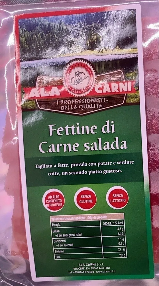Fettine di carne salada