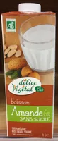 Lait d'amandes sans sucre