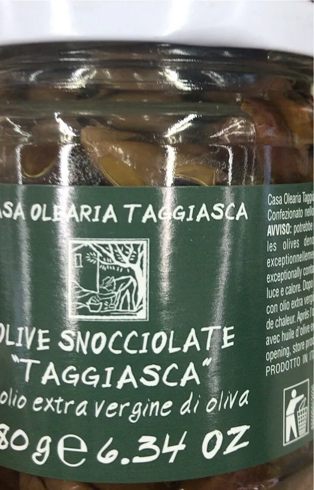 Olive snocciolate taggiasca