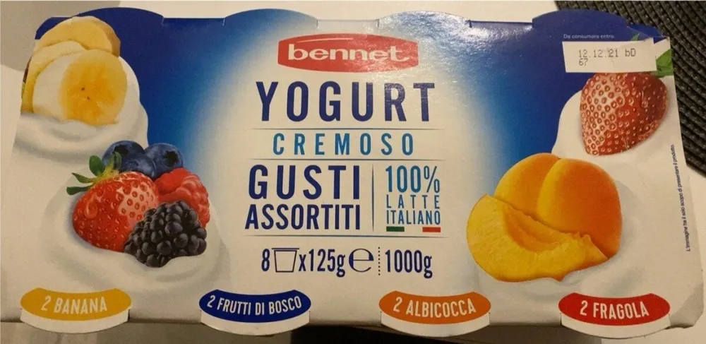 Yogurt cremoso gusti assortiti