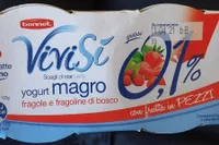 Yogurt magro fragola e fragoline