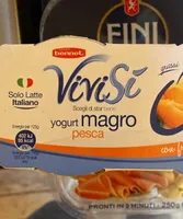 Yogurt magro pesca