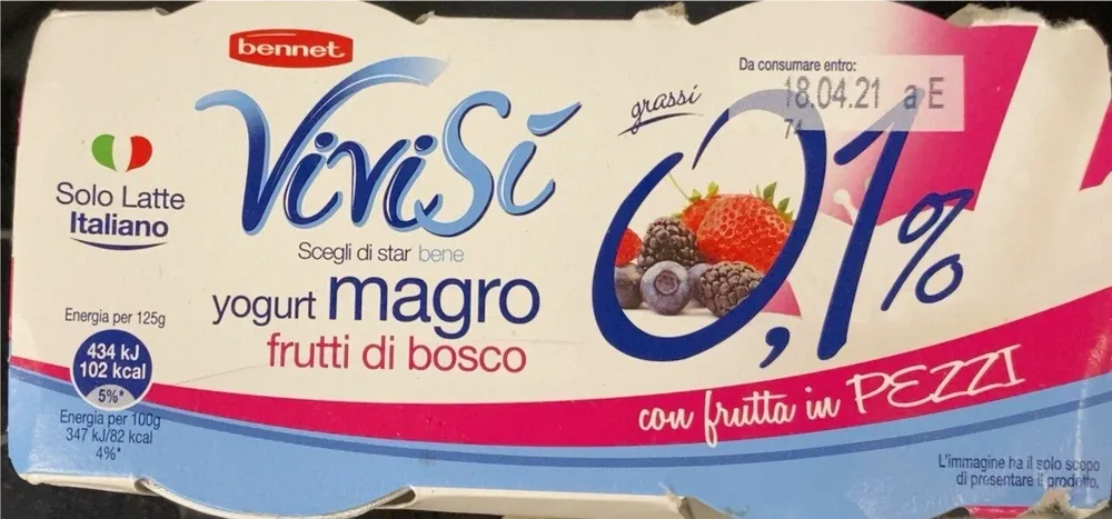 ViviSì yogurt magro (frutti di bosco)