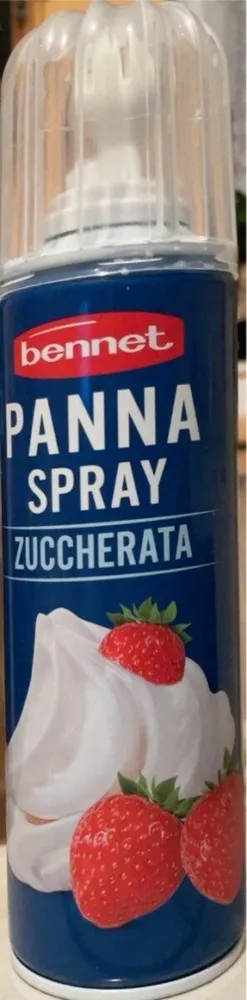 Panna spray zuccherata