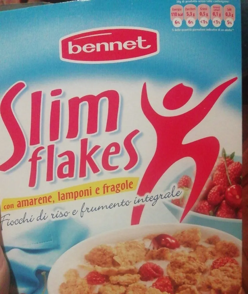 Slim flakes on amarene, lamponi e fragole