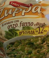 Zuppa di verdura con orzo farro e avena