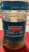 Filetti di alici arrotolate in olio di oliva