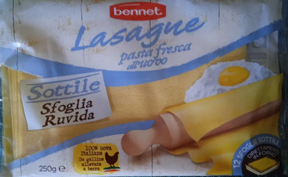 Lasagne fresche all'uovo