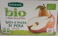 Succo e polpa di pera