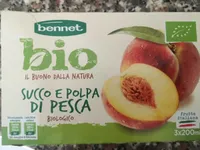 Succo e polpa di pesca