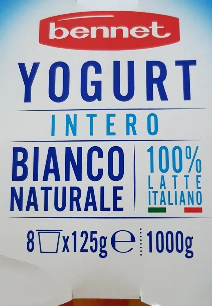 Yogurt intero bianco naturale