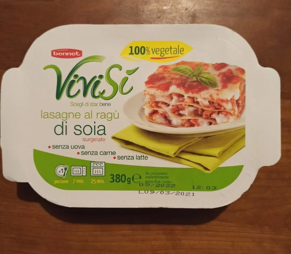 Lasagne al ragù di soia