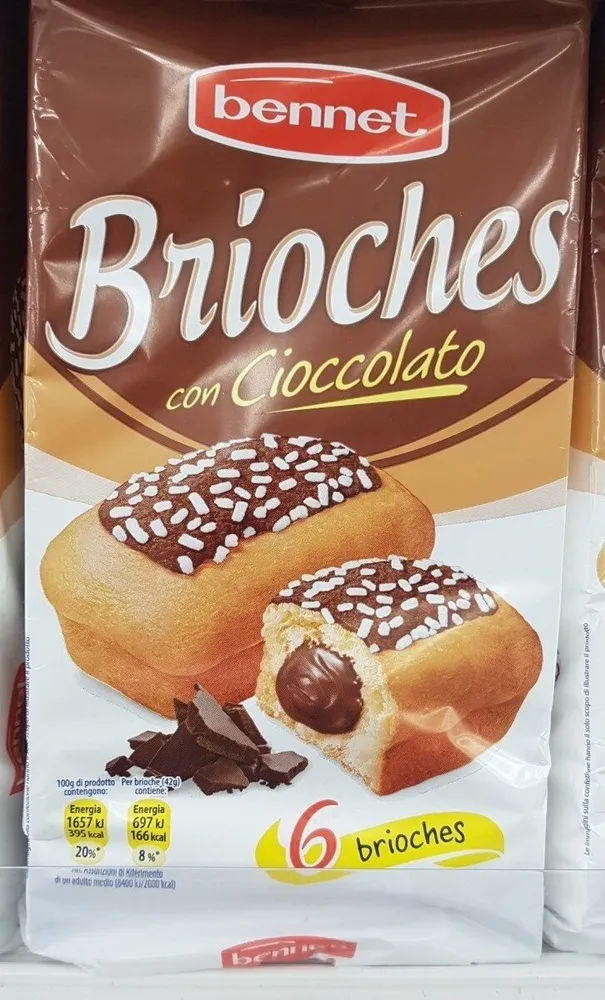 Brioche con cioccolato