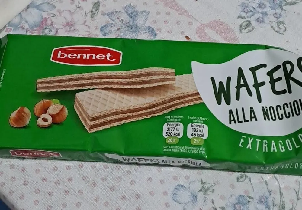 Wafers alla nocciola