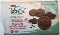 Biscotti con cacao e gocce di cioccolato fondente
