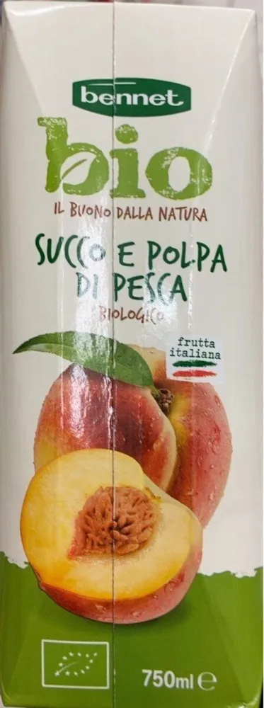 Succo e polpa di pesca bio
