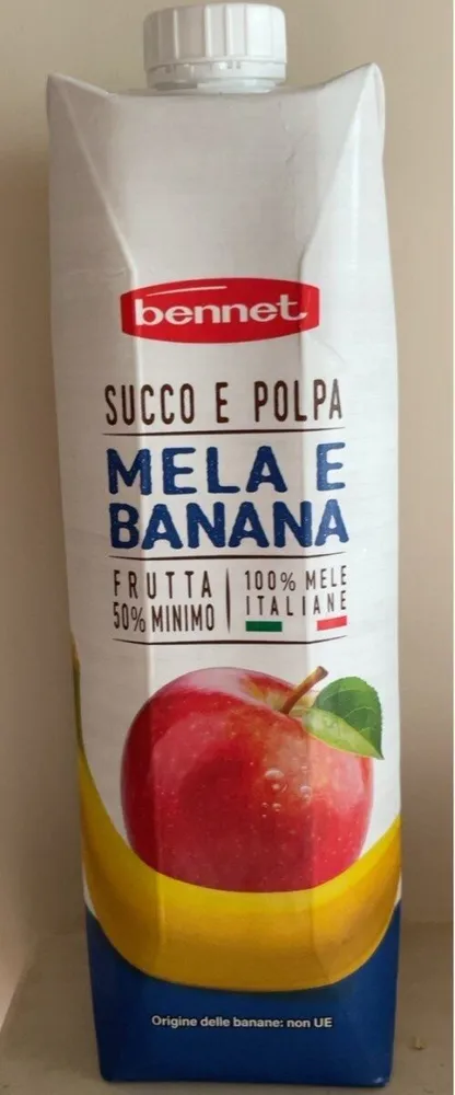 Succo e polpa mela e banana