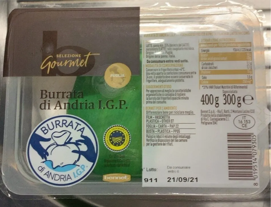 Burrata di Andria IGP