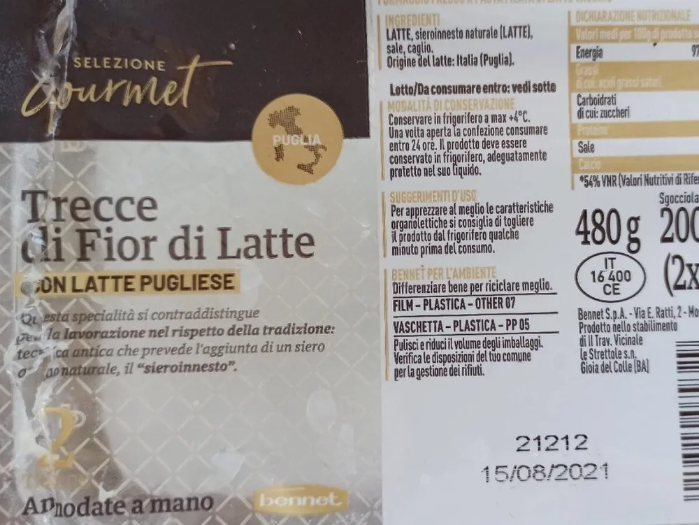 Tracce fior di latte