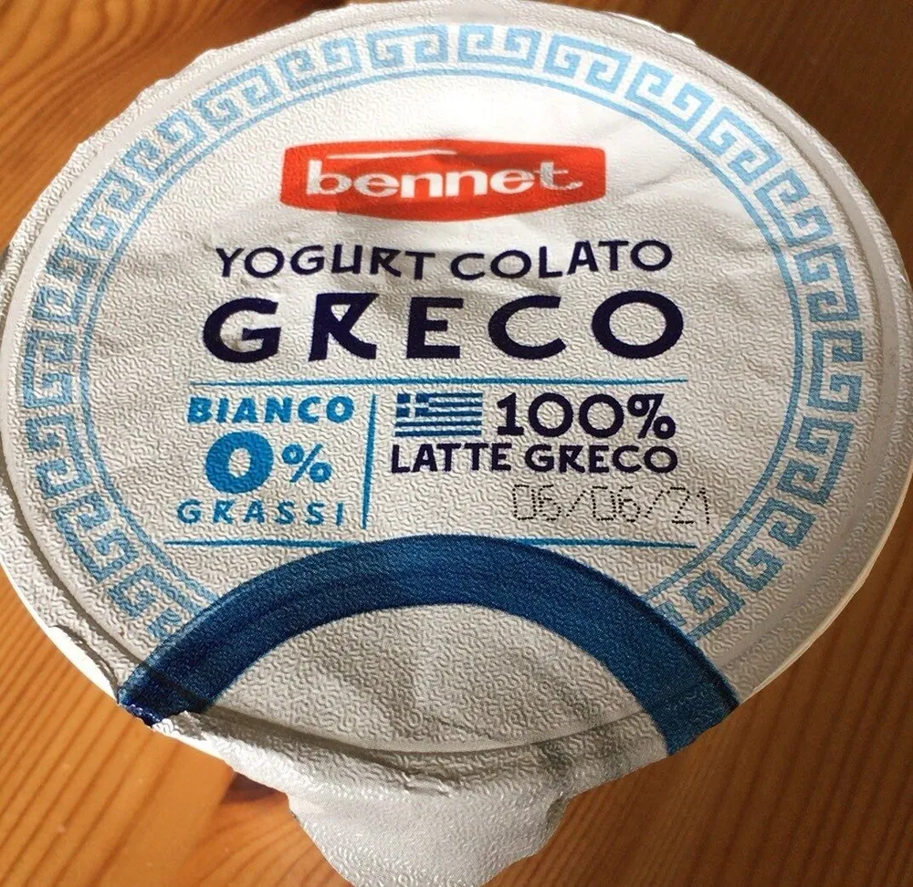 Yogurt colato greco bianco 0% grassi