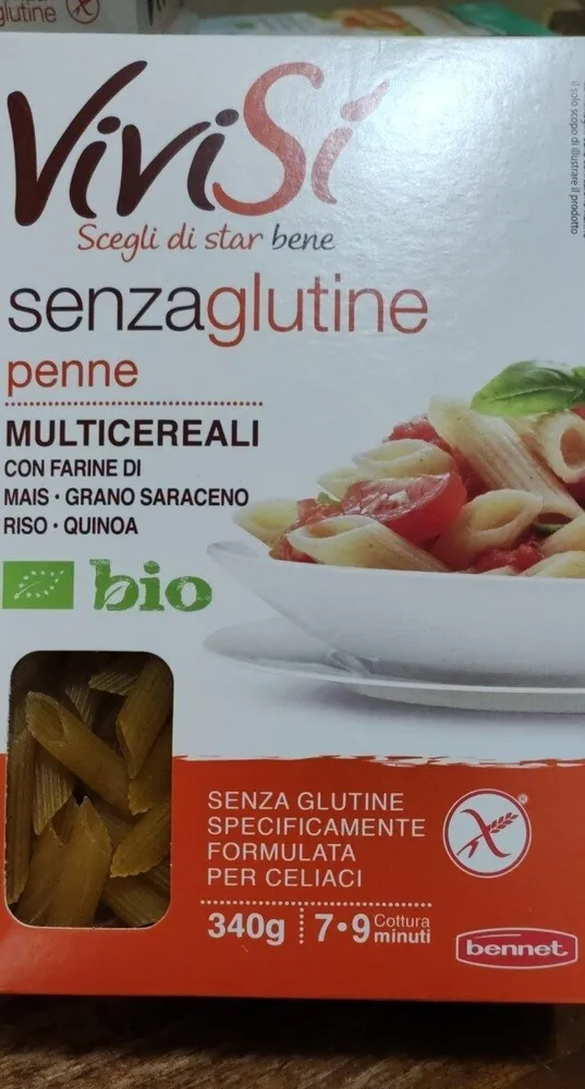 Penne multicereali senza glutine bio