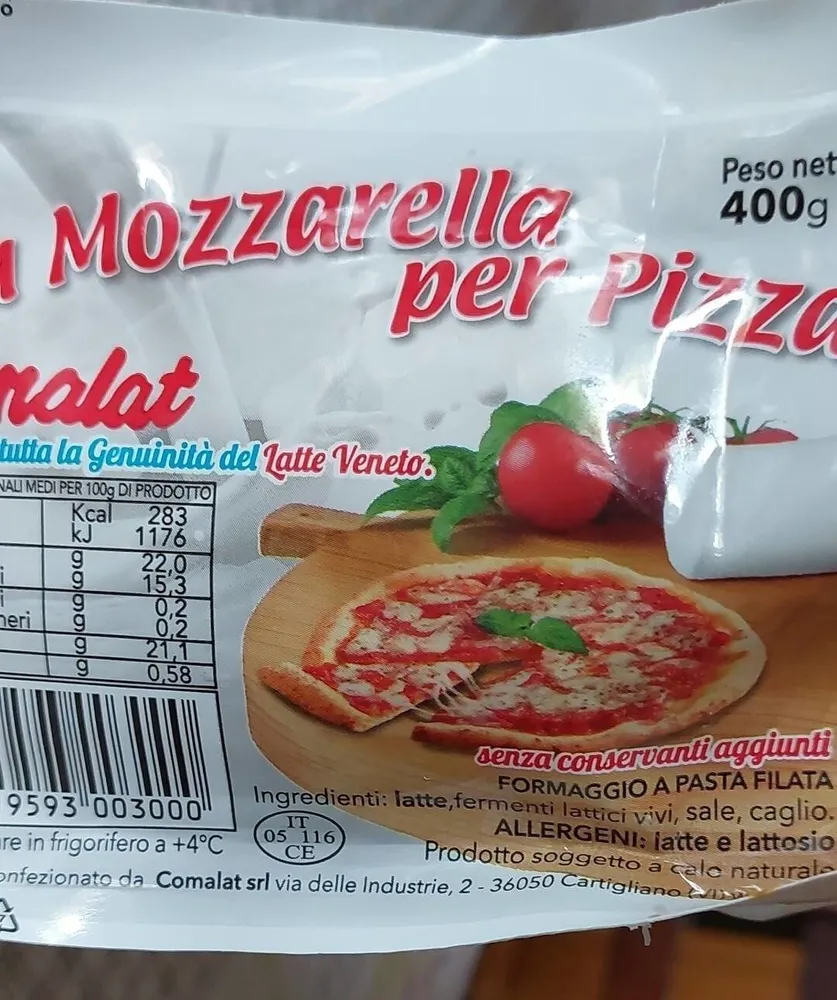 La mozzarella per pizza