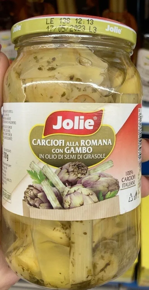 Carciofi alla romana con gambo