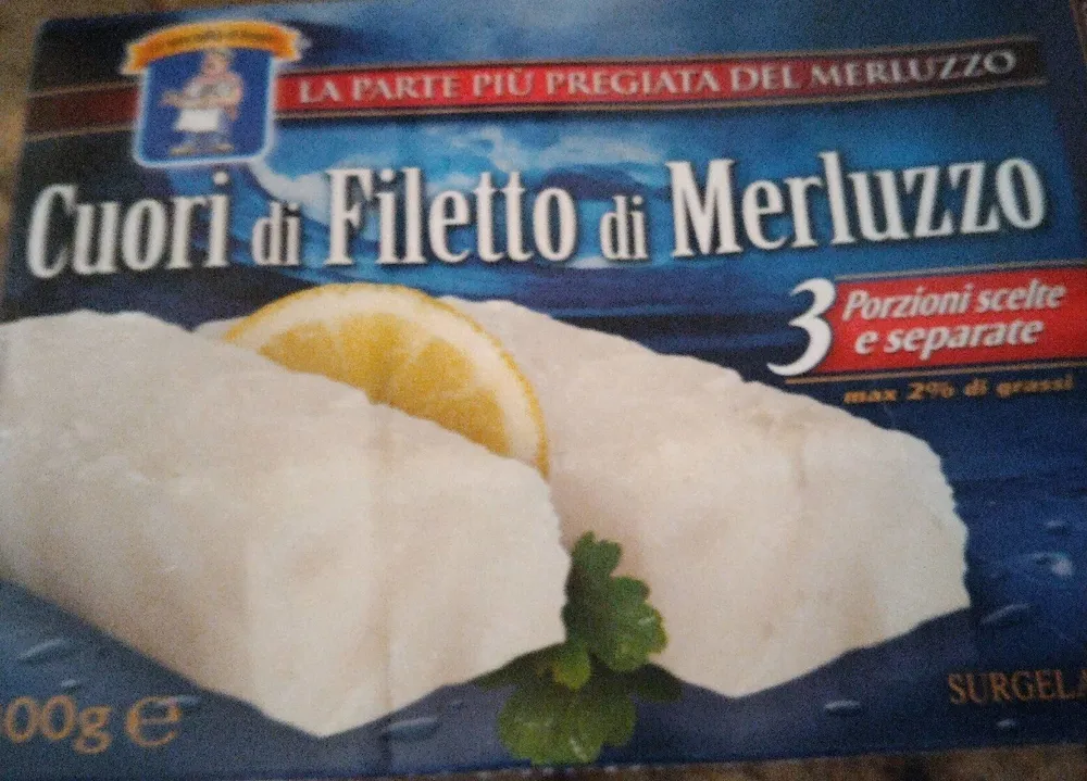 Cuori di filetto di merluzzo