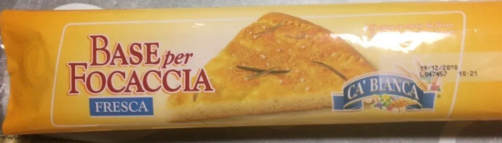 Base per focaccia