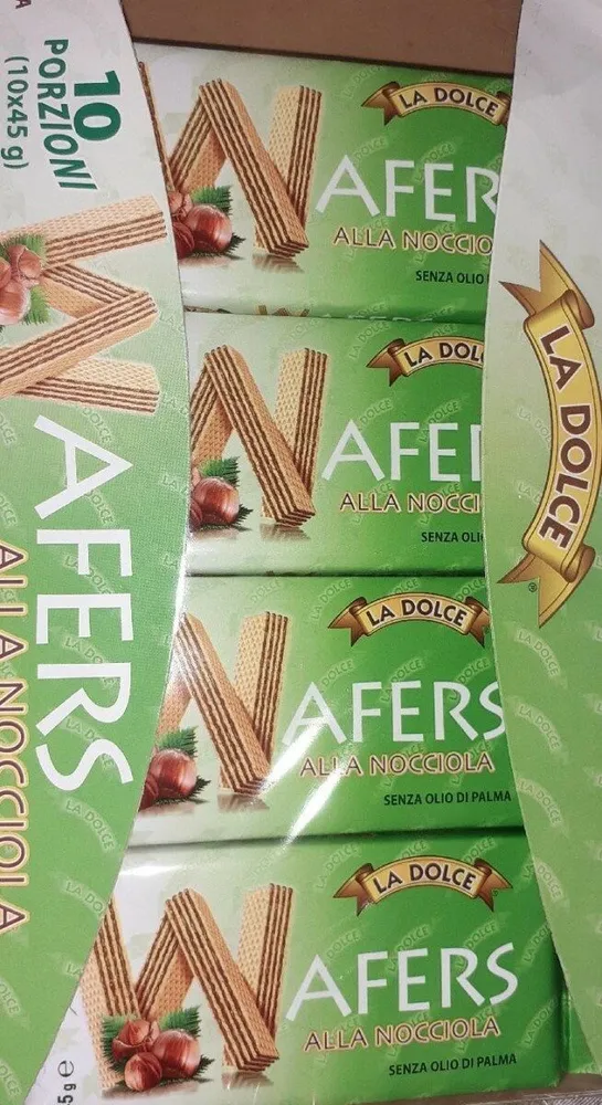 Wafer alla nocciola