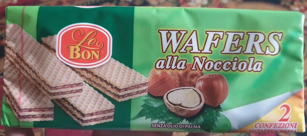 Wafers alla nocciola