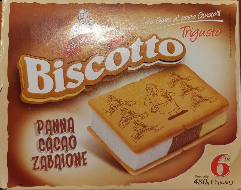 Biscotto panna cacao zabaione
