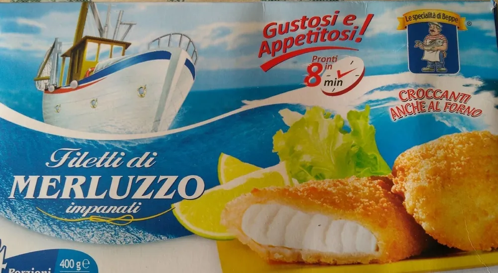 Filetti di merluzzo impanati