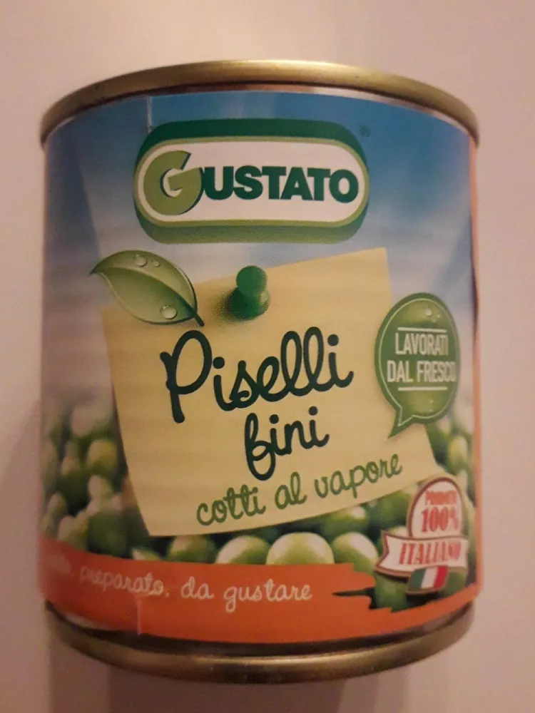 Piselli fini cotti al vapore