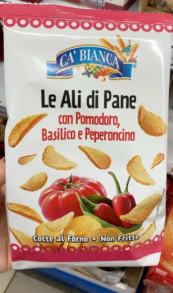 Le Ali di Pane con Pomodoro, Basilico e Peperoncino