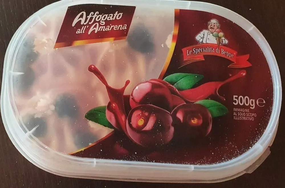Affogato all amarena