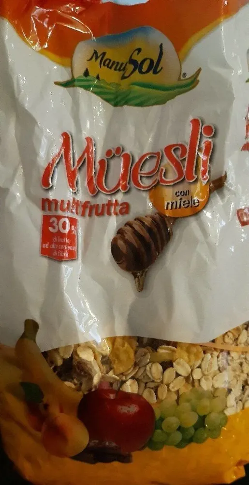 Muesli multifrutta con miele