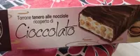 Torrone tenero alle nocciole ricoperto di cioccolato