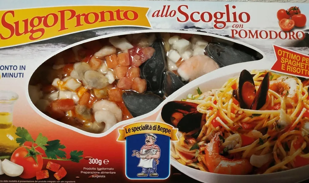 Sugo pronto allo scoglio con pomodoro