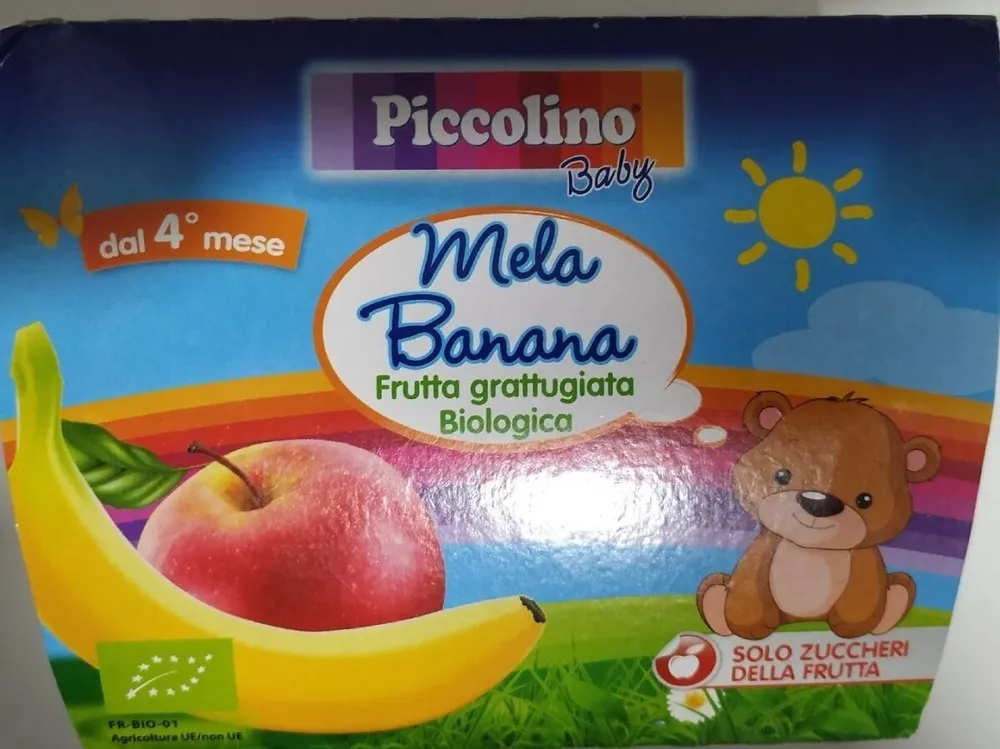 Mela banana frutta grattugiata
