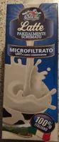 Latte parzialmente scremato microfiltrato uht