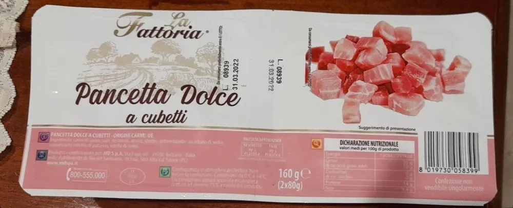 Pancetta Dolce