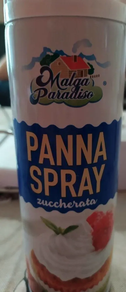 Panna spray zuccherata
