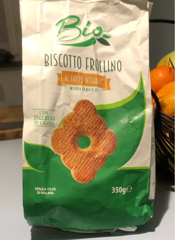 Biscotto frollino al farro integrale biologico