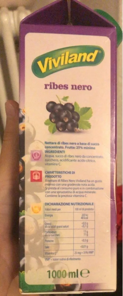 succo di ribes nero