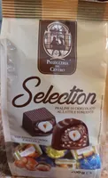 Selection praline di cioccolato al latte e fondente